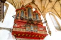 Organ inside Santa Cruz Church in Coimbra, Portugal Royalty Free Stock Photo