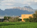 Organ Mountains over Las Cruces Convention Center Royalty Free Stock Photo