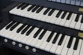 Organ piano, keyboard, music, instrument, keys, Royalty Free Stock Photo