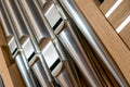 Organ pipes in a church Royalty Free Stock Photo