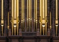 Organ pipes at Salt Lake City Tabernacle Royalty Free Stock Photo