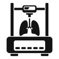 Organ printer bioprinting icon simple vector. Organ monitor Royalty Free Stock Photo