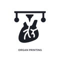 organ printing isolated icon. simple element illustration from artificial intellegence concept icons. organ printing editable logo