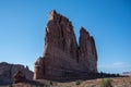 The Organ rock formation in Arches National Park Royalty Free Stock Photo