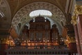 Organ of Saint Stephen Basilica in Budapest, Hungary. Royalty Free Stock Photo