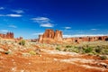 The Organ sandstone, Arches National Park, Utah, USA. Royalty Free Stock Photo