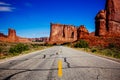 The Organ sandstone, Arches National Park, Utah, USA. Royalty Free Stock Photo