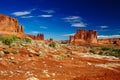 The Organ sandstone, Arches National Park, Utah, USA. Royalty Free Stock Photo