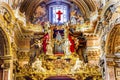 Organ Statues Frescoes Santa Maria Maddalena Church Rome Italy Royalty Free Stock Photo