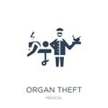 organ theft icon in trendy design style. organ theft icon isolated on white background. organ theft vector icon simple and modern