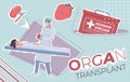 Organ Transplant Collage Composition