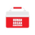 Organ transplantation concept, vector