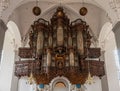 The 1698 Organ of Vor Frelsers church, Copenhagen, Denmark Royalty Free Stock Photo