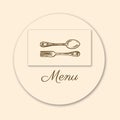 Menu icon with circle