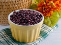 Close up of Organic Adzuki Beans Royalty Free Stock Photo