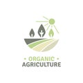 Organic agriculture and farm logo template vector for your business