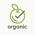 Organic apple icon Royalty Free Stock Photo