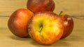 Organic apples in red Royalty Free Stock Photo