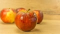 Organic apples in red Royalty Free Stock Photo