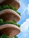 Organic architecture with lush greenery Royalty Free Stock Photo