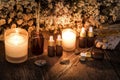 Organic aromatherapy essential oils Royalty Free Stock Photo