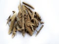 Organic Ashwagandha (Withania somnifera) roots. Royalty Free Stock Photo