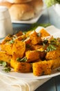 Organic Baked Butternut Squash Royalty Free Stock Photo