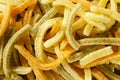 Organic Baked Veggie Straws Royalty Free Stock Photo