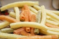 Organic Baked Veggie Straws with Sea Salt Royalty Free Stock Photo