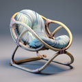 Organic Bamboo Chair 3d Model With Fluid Dynamics And Interlacing Artifacts
