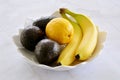 Organic banana avocado lemon bowl