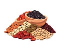 Organic beans heap, fresh and healthy