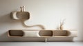 Organic Biomorphic Forms: Whimsical Shelving By Christine Hebdo And Emilylouise Stefani