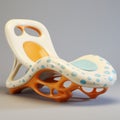 Organic Biomorphic Kids Playground Chair In Zbrush