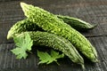 Organic Bitter melon, Bitter gourd fruits