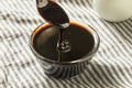 Organic Black Cane Sugar Molasses Royalty Free Stock Photo