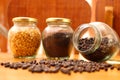 Organic Black Pepper And Other Spices On The Glass Jar