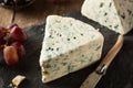 Organic Blue Cheese Wedge Royalty Free Stock Photo