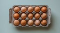 Organic Breakfast Essentials: Close-Up of Fresh, Free-Range Eggs in a Modern Kitchen Setting Royalty Free Stock Photo