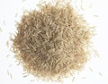 Organic brown basmati rice Royalty Free Stock Photo