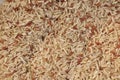Organic brown rice texture background