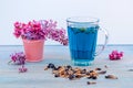 Organic Butterfly pea flowers blue Anchan tea