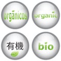 Organic buttons Royalty Free Stock Photo