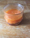 Organic Carrot Juice with Olive Oil Drops