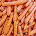 Organic carrots closeup Royalty Free Stock Photo