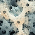 Organic Cell Structure: A Digital Big Data Background With Lace Patterns