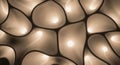 Organic Cellular Structure with Internal Light Sources abstract pattern Royalty Free Stock Photo