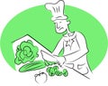 Organic Chef Royalty Free Stock Photo