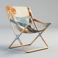 Organic Chemistry Folding Chair 3d Model With Nature-inspired Camouflage