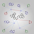 Organic chemistry formula Royalty Free Stock Photo